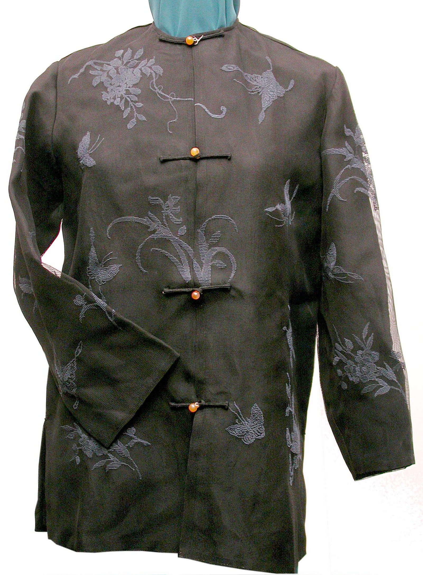 J12 Gauze Jacket embroidered with butterfly